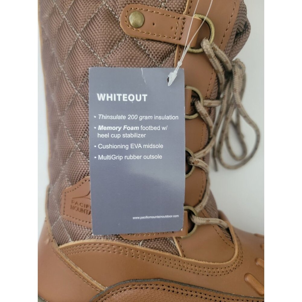PACIFIC MOUNTAIN Whiteout 3M Thinsulate Quilted Winter Boots Women's Sz 6 NWOB - Picture 8 of 11